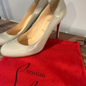 Christian Louboutin Nude Patent Heels